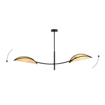 Emibig Lighting Taklampa LOTUS 2 SVART/ROTTING