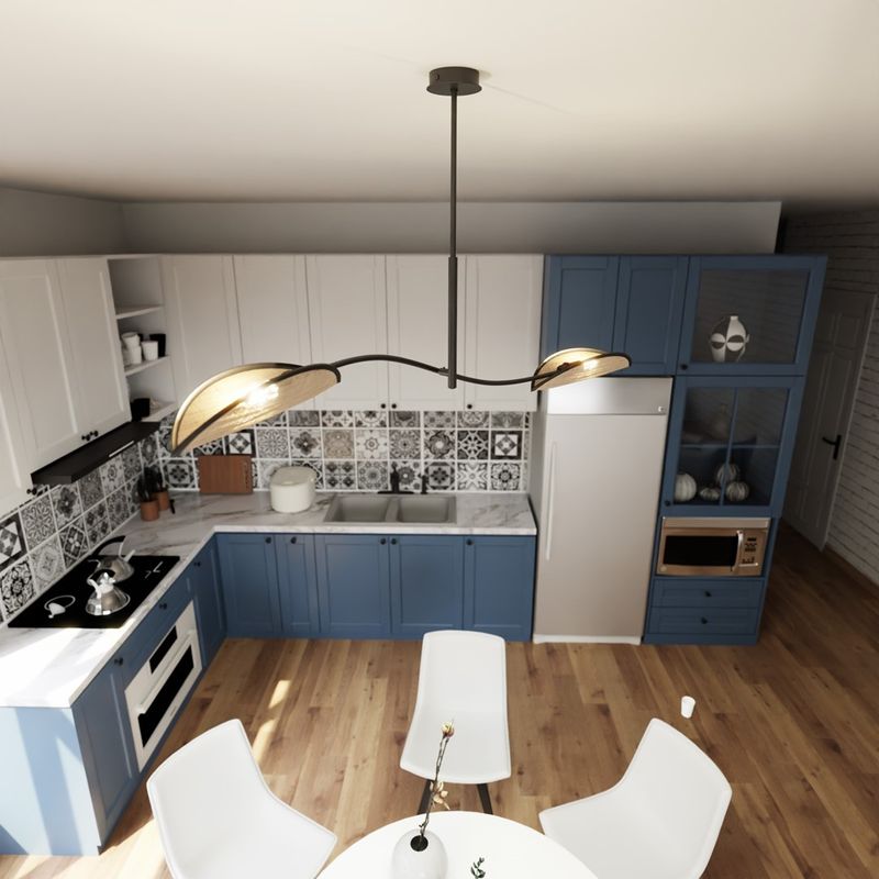 Emibig Lighting Taklampa LOTUS 2 SVART/ROTTING