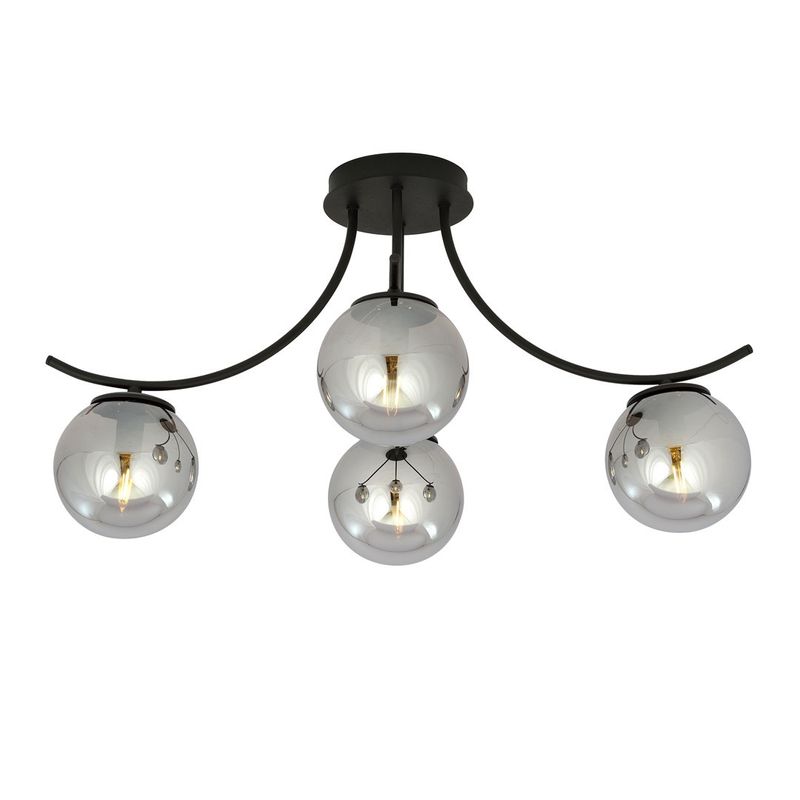 Emibig Lighting Taklampa BOSTON 4 SVART/GRAFIT
