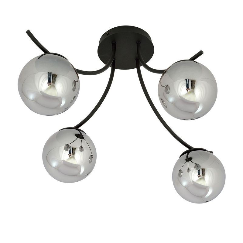 Emibig Lighting Taklampa BOSTON 4 SVART/GRAFIT