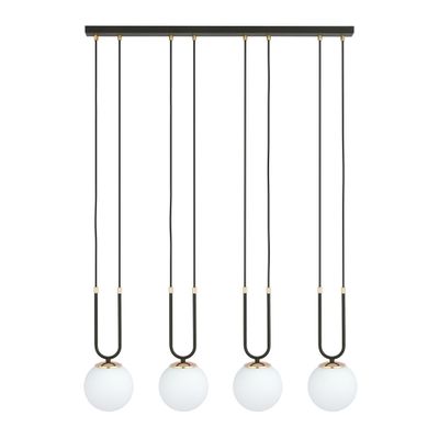 Emibig Lighting Taklampa GLAM 4 SVART/OPAL