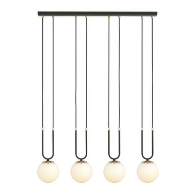Emibig Lighting Taklampa GLAM 4 SVART/OPAL