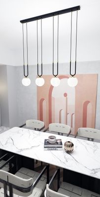 Emibig Lighting Taklampa GLAM 4 SVART/OPAL