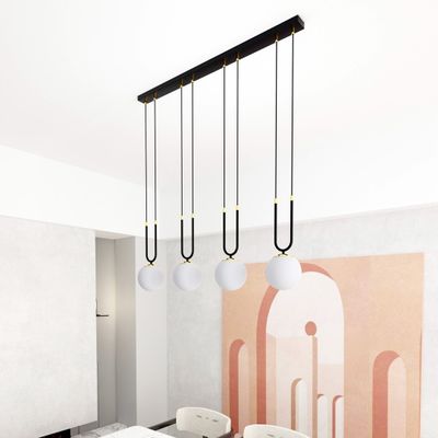 Emibig Lighting Taklampa GLAM 4 SVART/OPAL