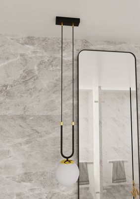 Emibig Lighting Taklampa GLAM 1 SVART/OPAL