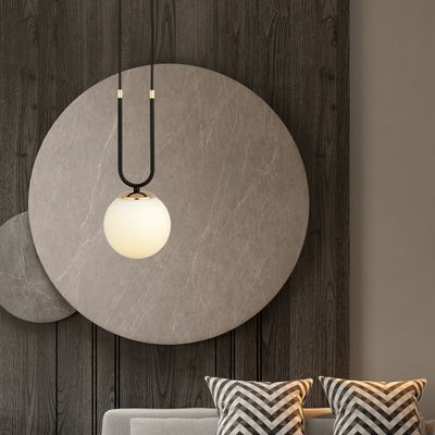 Emibig Lighting Taklampa GLAM 1 SVART/OPAL