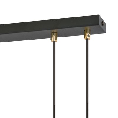 Emibig Lighting Taklampa GLAM 4 SVART/TRANSPARENT