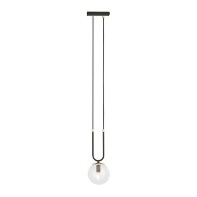 Emibig Lighting Taklampa GLAM 1 SVART/TRANSPARENT