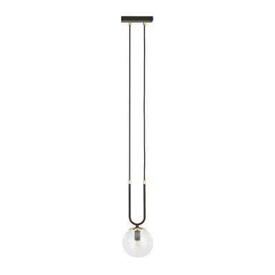 Emibig Lighting Taklampa GLAM 1 SVART/TRANSPARENT