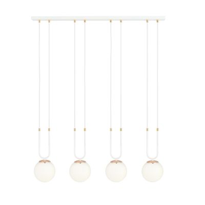 Emibig Lighting Taklampa GLAM 4 VIT/OPAL