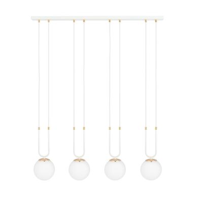 Emibig Lighting Taklampa GLAM 4 VIT/OPAL