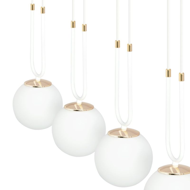 Emibig Lighting Taklampa GLAM 4 VIT/OPAL