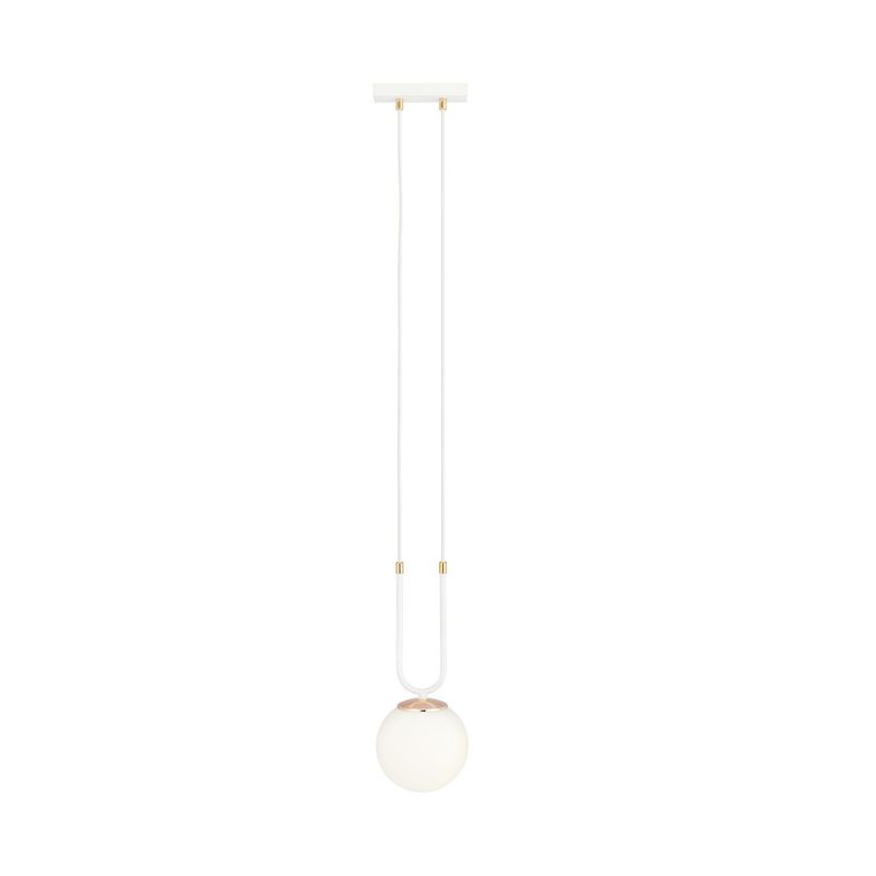 Emibig Lighting Taklampa GLAM 1 VIT/OPAL