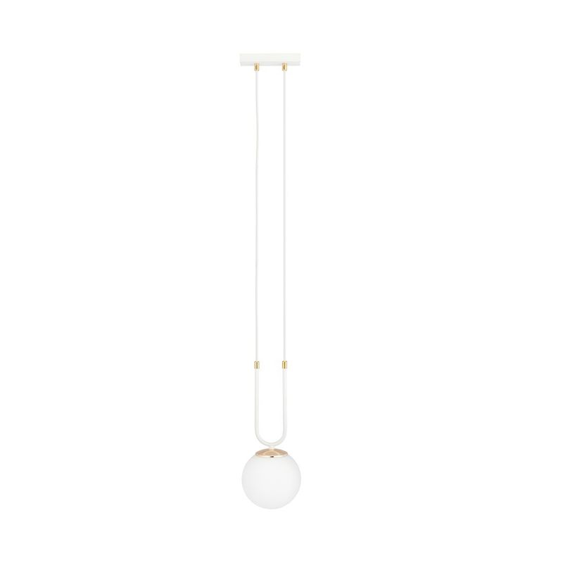 Emibig Lighting Taklampa GLAM 1 VIT/OPAL