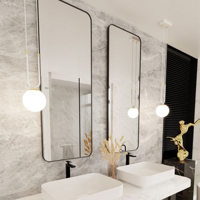 Emibig Lighting Taklampa GLAM 1 VIT/OPAL