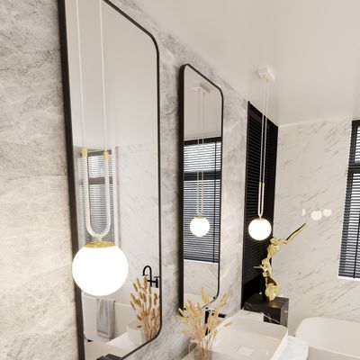 Emibig Lighting Taklampa GLAM 1 VIT/OPAL