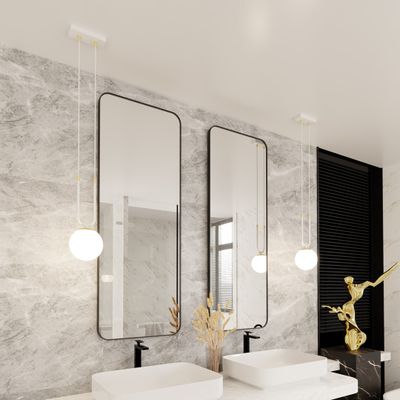 Emibig Lighting Taklampa GLAM 1 VIT/OPAL