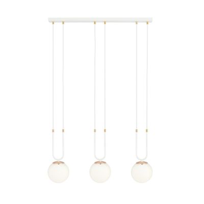 Emibig Lighting Taklampa GLAM 3 VIT/OPAL