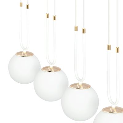 Emibig Lighting Taklampa GLAM 3 VIT/OPAL