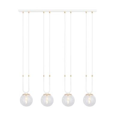Emibig Lighting Taklampa GLAM 4 VIT/TRANSPARENT