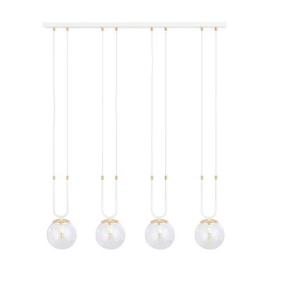 Emibig Lighting Taklampa GLAM 4 VIT/TRANSPARENT