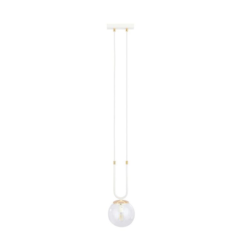 Emibig Lighting Taklampa GLAM 1 VIT/TRANSPARENT