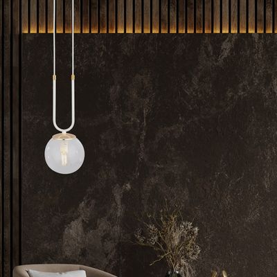 Emibig Lighting Taklampa GLAM 1 VIT/TRANSPARENT