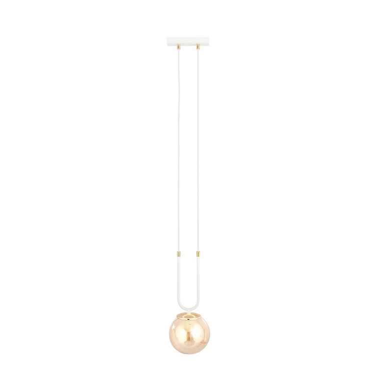 Emibig Lighting Taklampa GLAM 1 VIT/HONUNG
