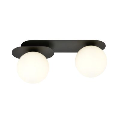Emibig Lighting Taklampa PLAZA 2 SVART/OPAL