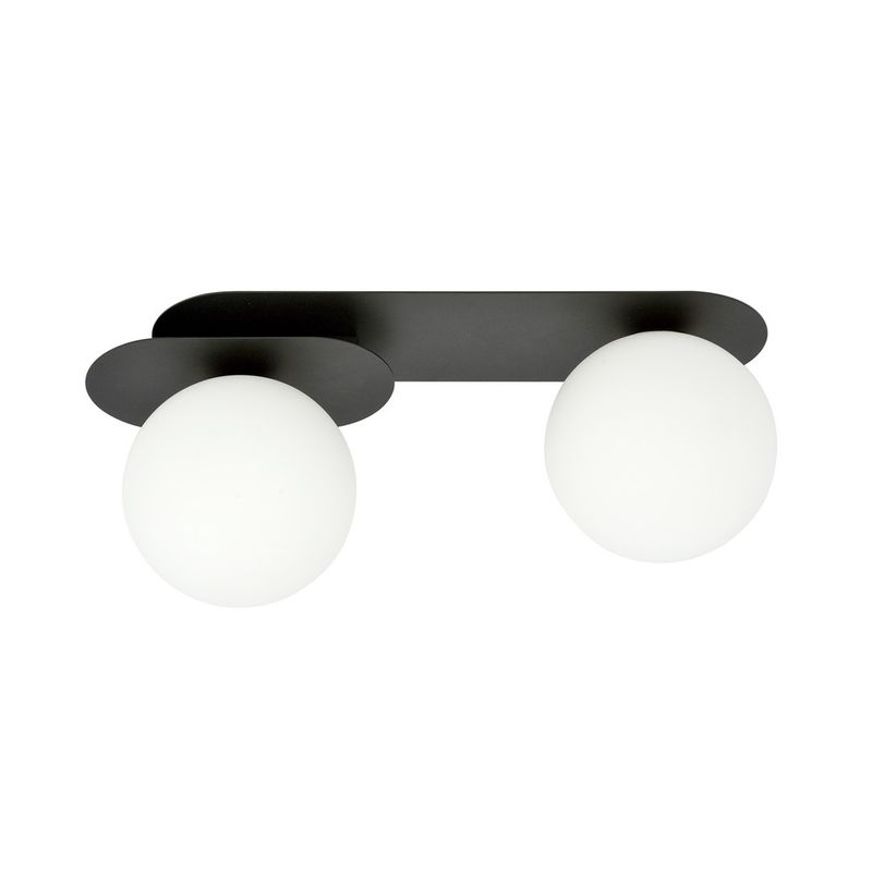 Emibig Lighting Taklampa PLAZA 2 SVART/OPAL