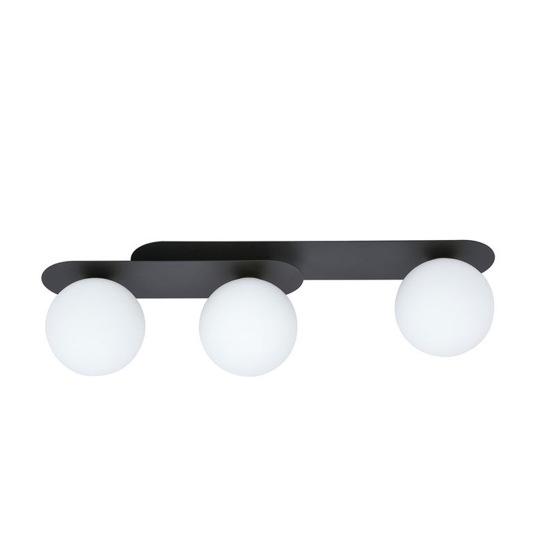 Emibig Lighting Taklampa PLAZA 3 SVART/OPAL