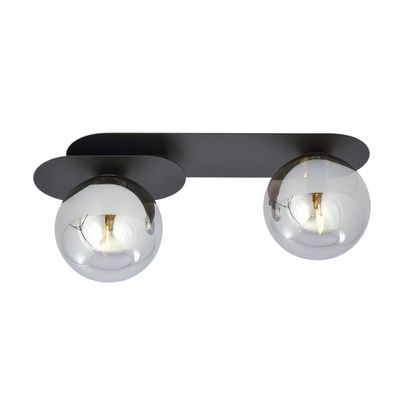 Emibig Lighting Taklampa PLAZA 2 SVART/GRAFIT