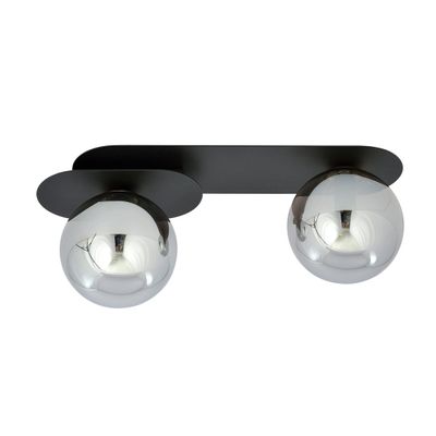 Emibig Lighting Taklampa PLAZA 2 SVART/GRAFIT