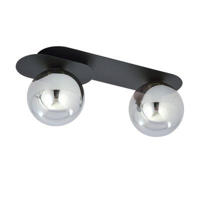 Emibig Lighting Taklampa PLAZA 2 SVART/GRAFIT