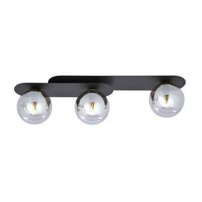 Emibig Lighting Taklampa PLAZA 3 SVART/GRAFIT