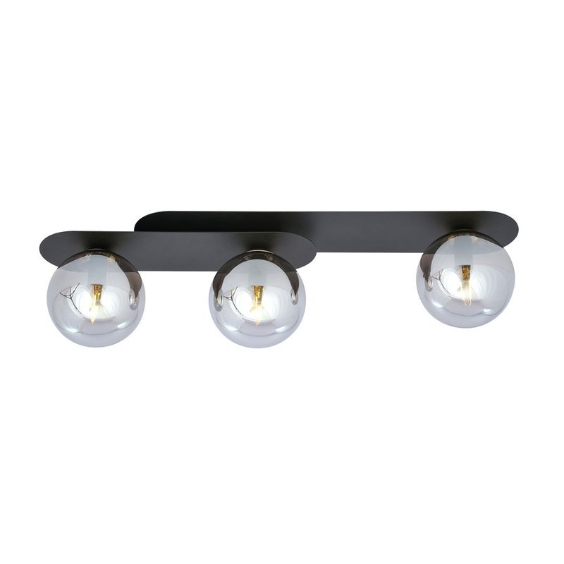Emibig Lighting Taklampa PLAZA 3 SVART/GRAFIT