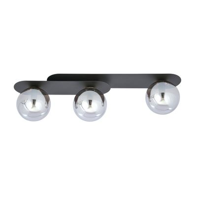 Emibig Lighting Taklampa PLAZA 3 SVART/GRAFIT