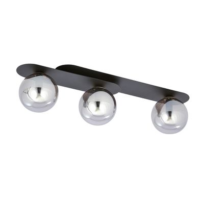 Emibig Lighting Taklampa PLAZA 3 SVART/GRAFIT