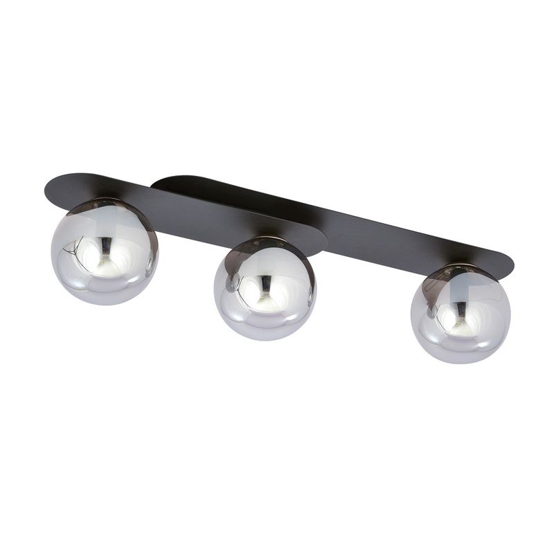 Emibig Lighting Taklampa PLAZA 3 SVART/GRAFIT