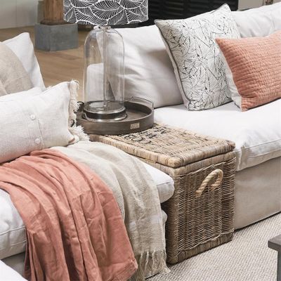 Riviera Maison Cobblers Wharf kista 93x40 cm natur