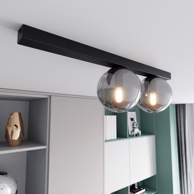 Emibig Lighting Taklampa FIT 2 SVART/GRAFIT
