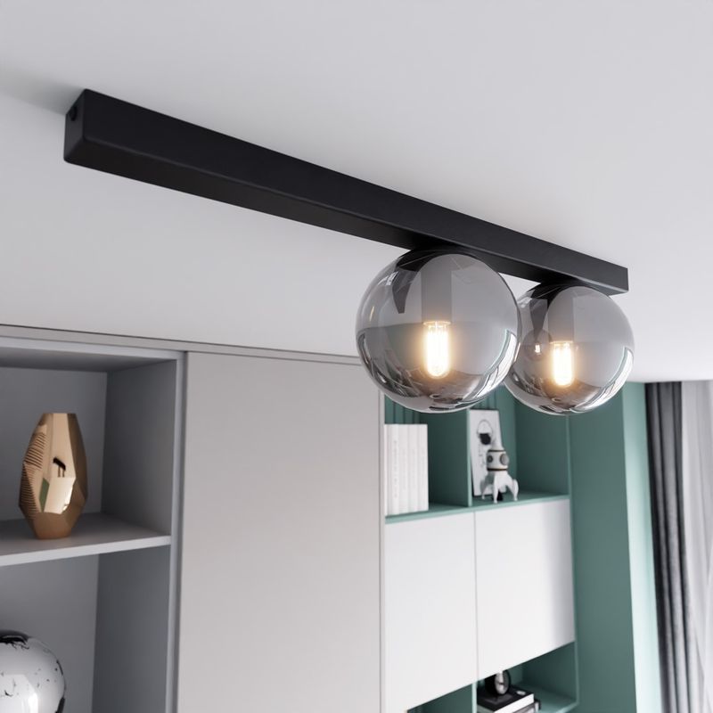 Emibig Lighting Taklampa FIT 2 SVART/GRAFIT