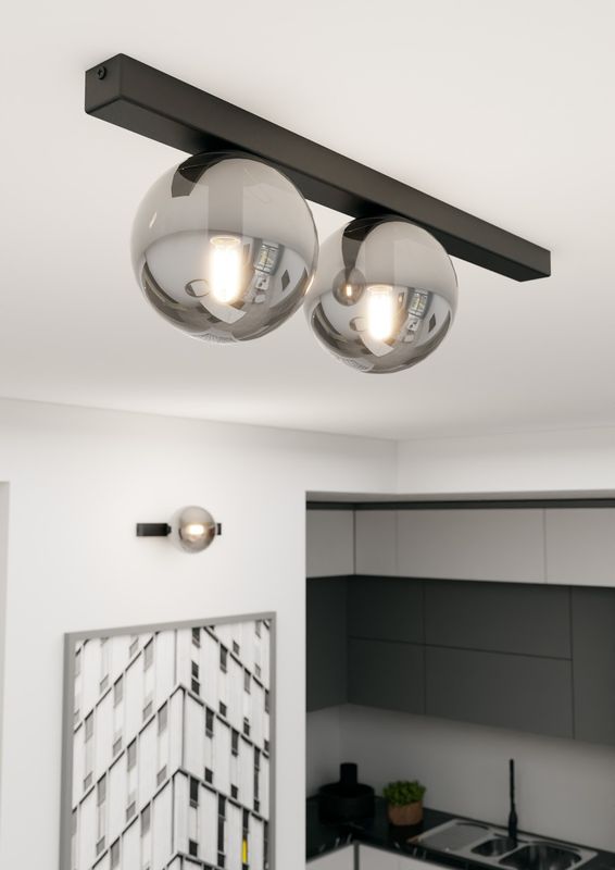 Emibig Lighting Taklampa FIT 2 SVART/GRAFIT