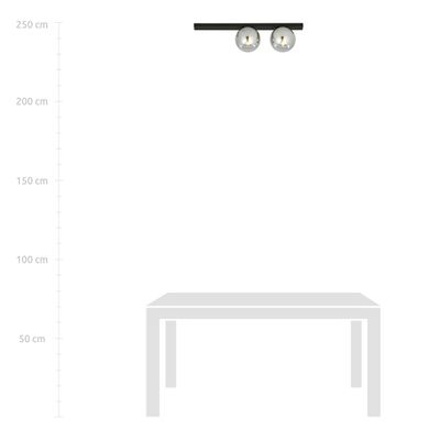 Emibig Lighting Taklampa FIT 2 SVART/GRAFIT