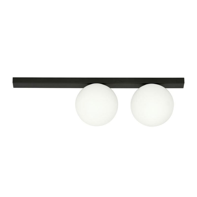 Emibig Lighting Taklampa FIT 2 SVART/OPAL