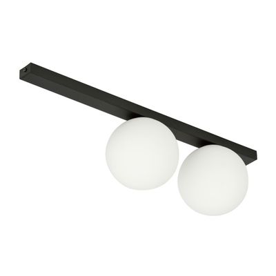 Emibig Lighting Taklampa FIT 2 SVART/OPAL