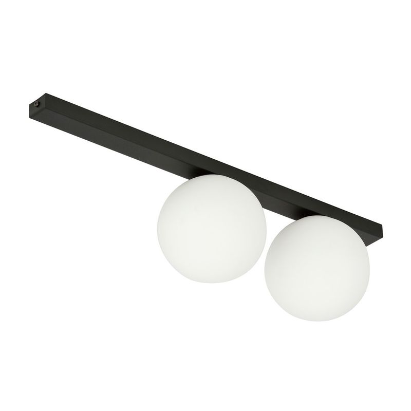 Emibig Lighting Taklampa FIT 2 SVART/OPAL