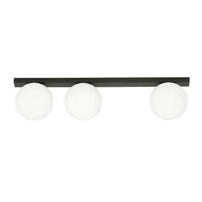 Emibig Lighting Taklampa FIT 3 SVART/OPAL