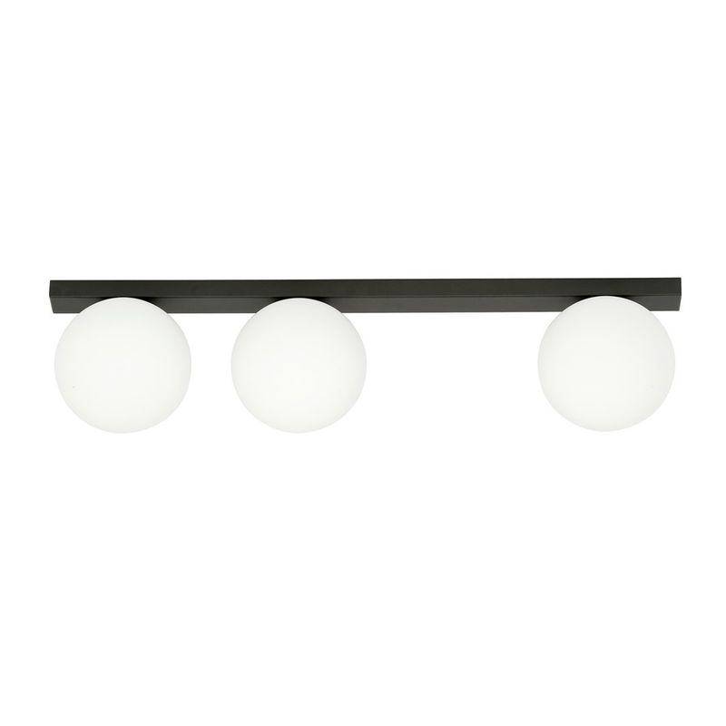 Emibig Lighting Taklampa FIT 3 SVART/OPAL