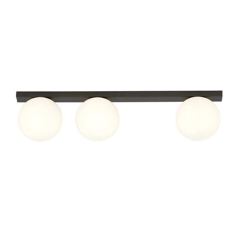 Emibig Lighting Taklampa FIT 3 SVART/OPAL